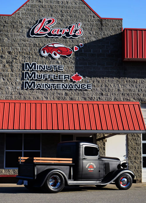 Bart's Minute Muffler and Maintenance Shop and Truck